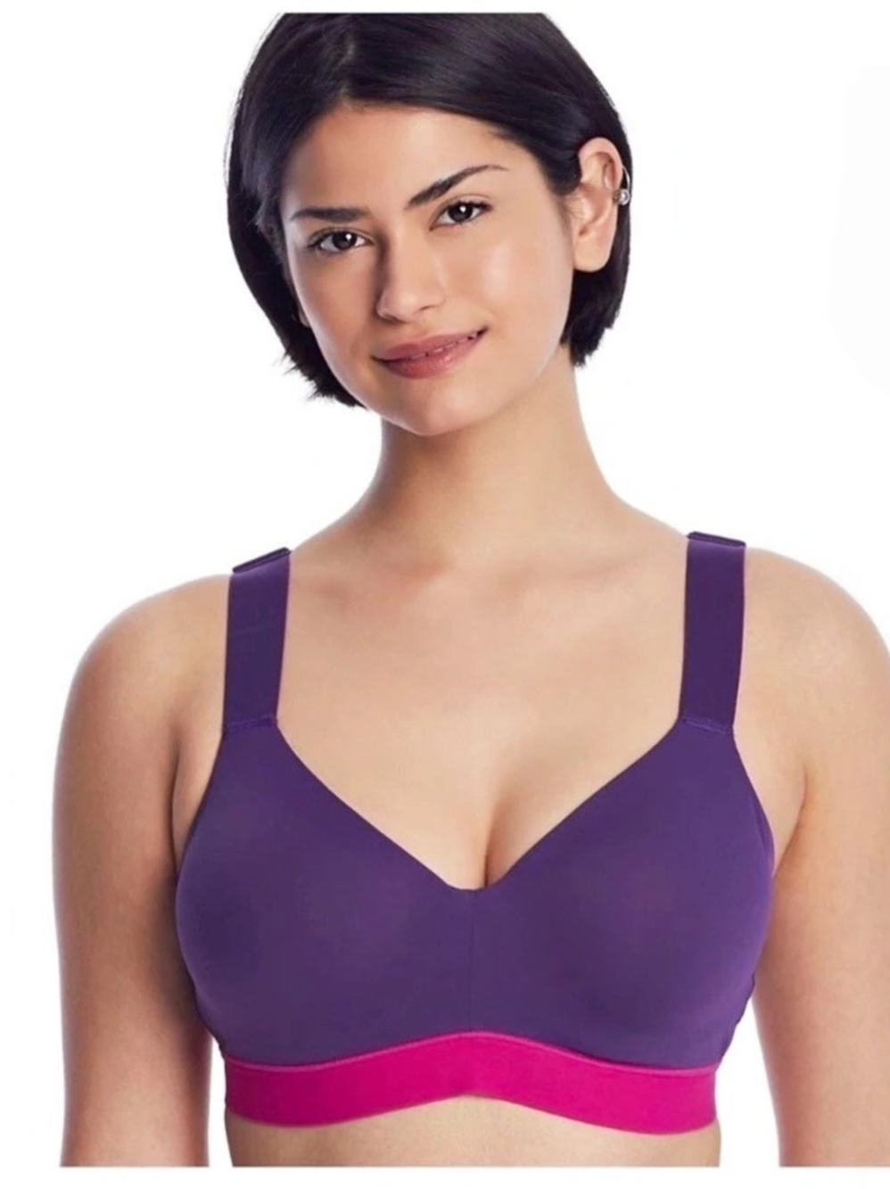 Natori Dynamic Convertible Contour Underwire Sports Bra 32G Radicchio Berry